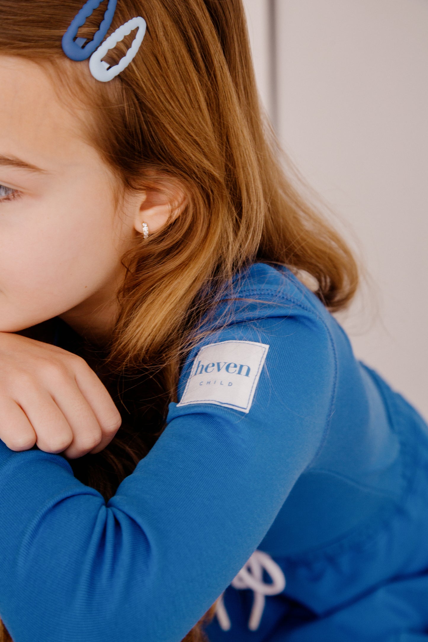 Blue Girls Long Sleeved Tshirt