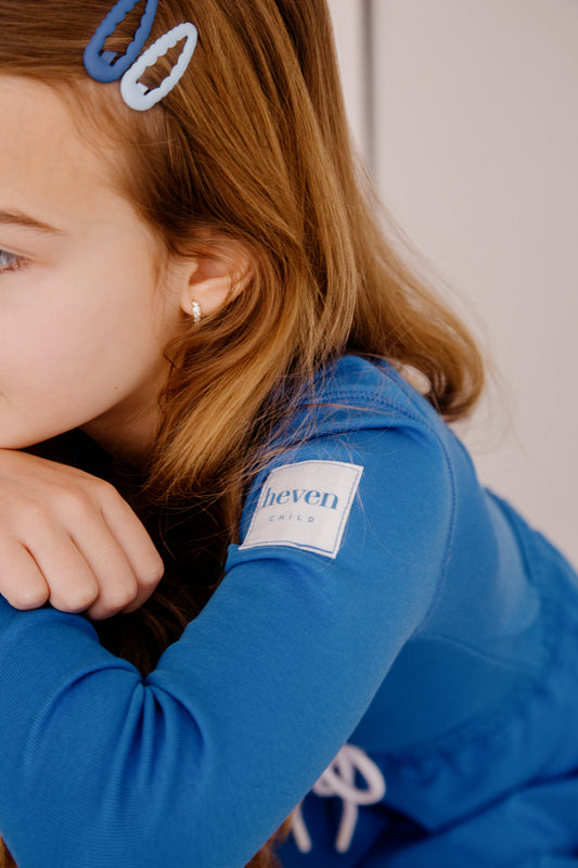 Blue Girls Long Sleeved Tshirt