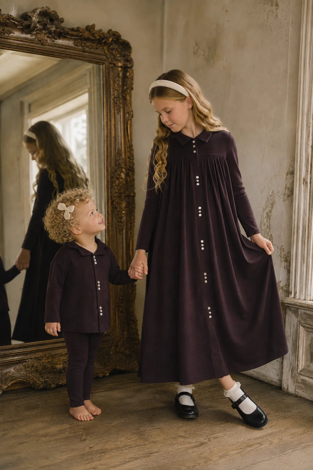 Button Front Maxi Dress- Black