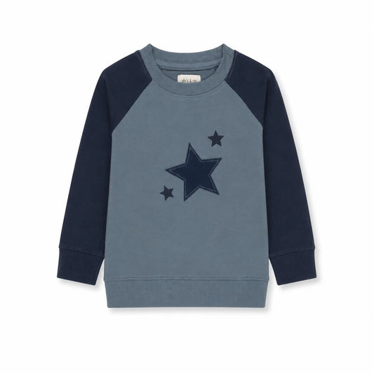 Boys Sweatshirt – Blue – Heart & Star