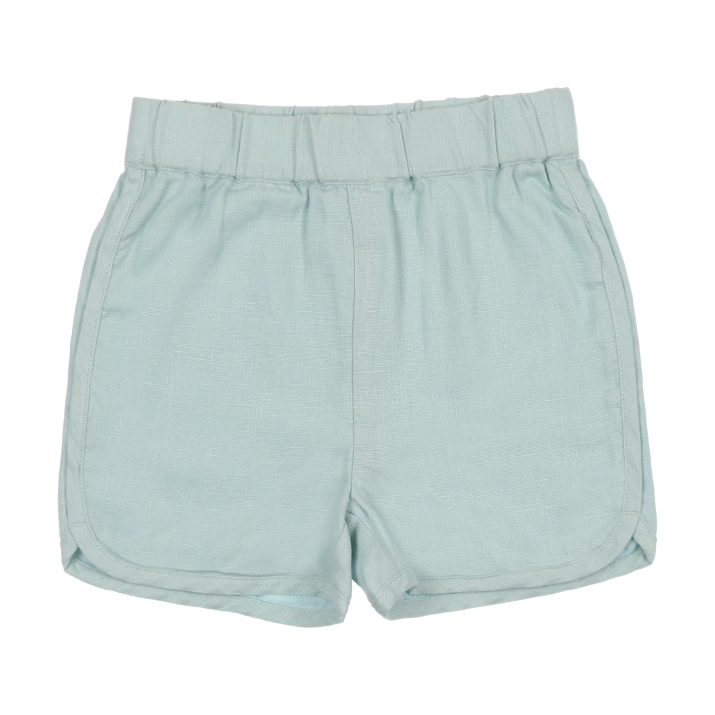 Blue Linen Shorts