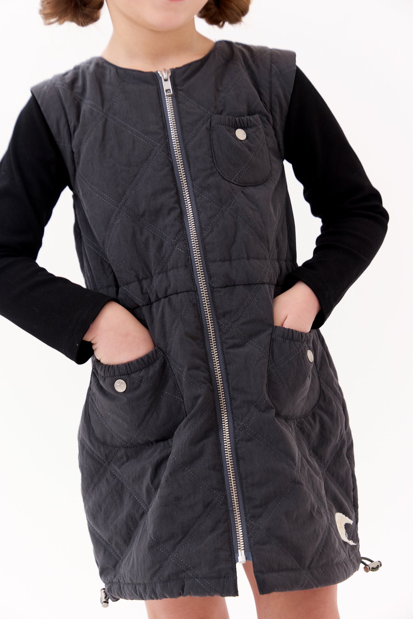 Black Lyla Quilted Dress