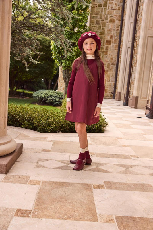 Burgundy Taffeta Jumper