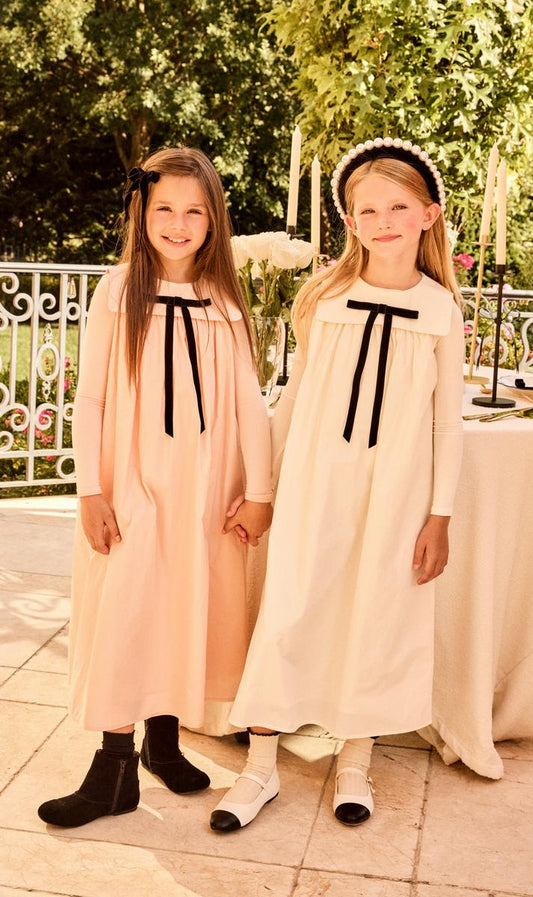 PINK Taffeta Maxi Bow Jumper