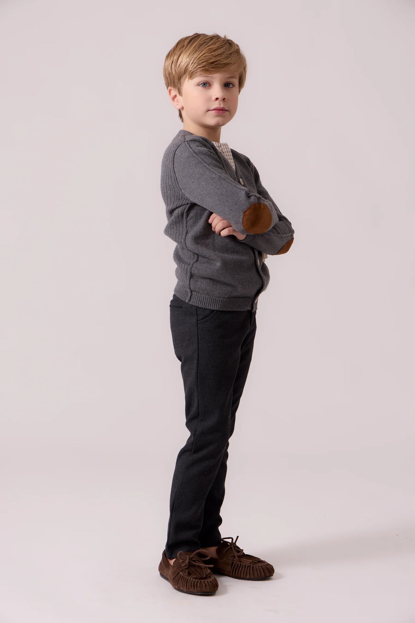 Grey Elliot Knit Cardigan