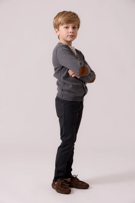 Grey Elliot Knit Cardigan