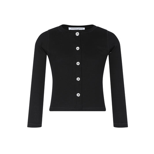 BLACK Rhinestone Cardigan