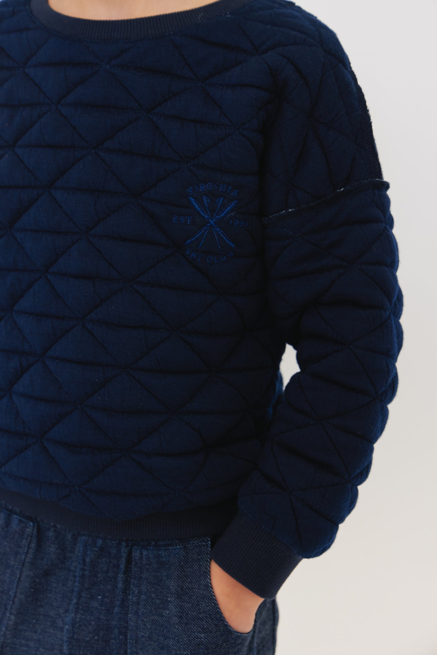 Navy Ski Top