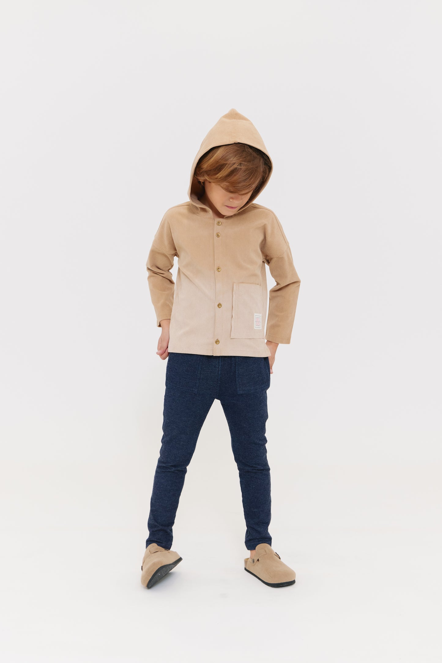 Camel Corduroy Top