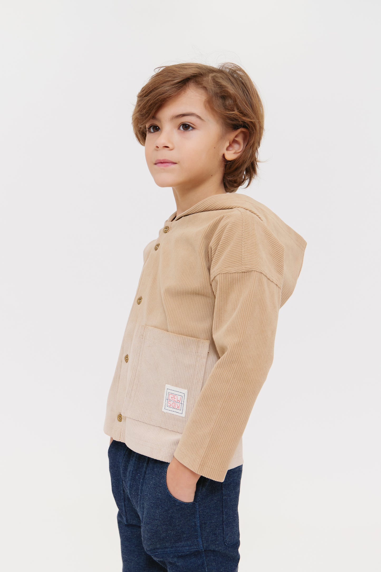 Camel Corduroy Top