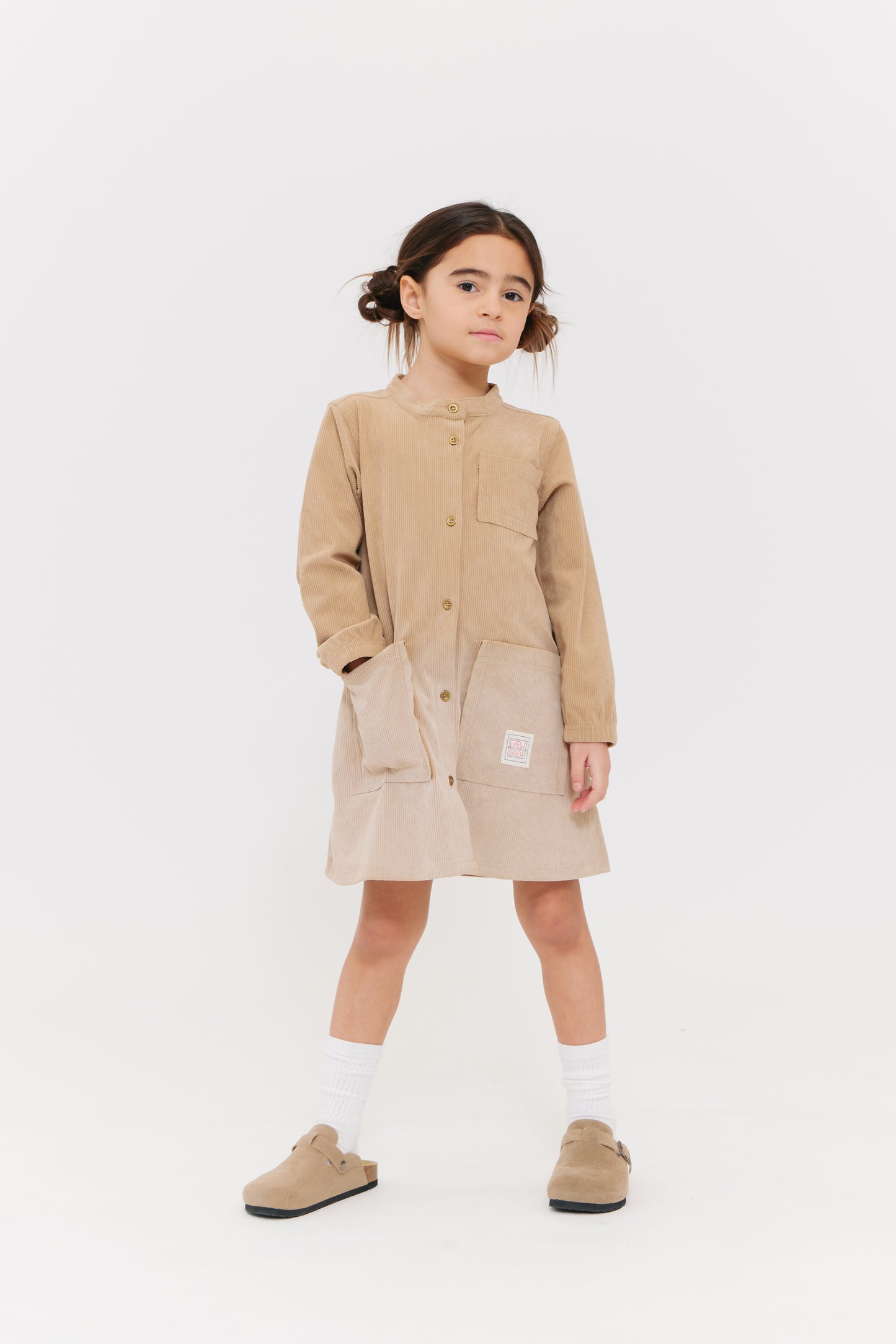 Camel Corduroy Dress