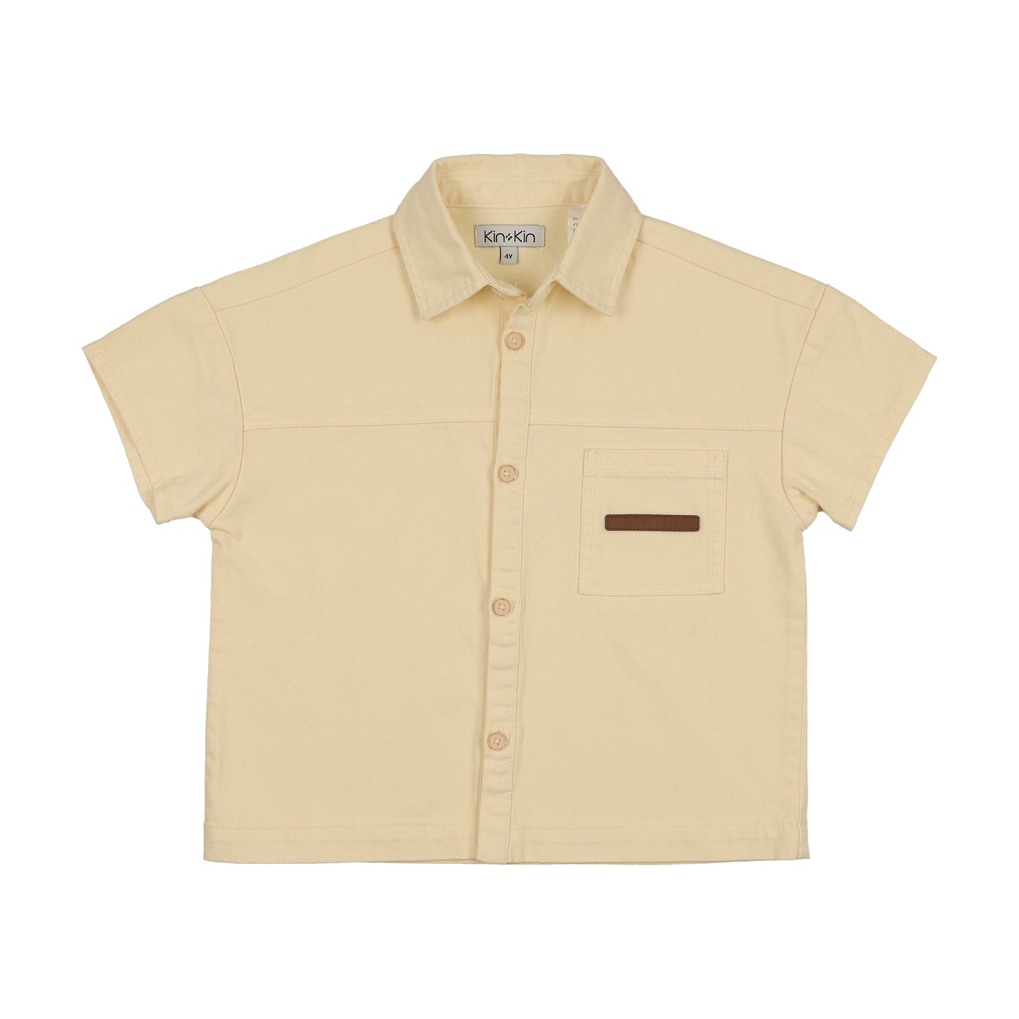Yellow Denim Boxy Shirt