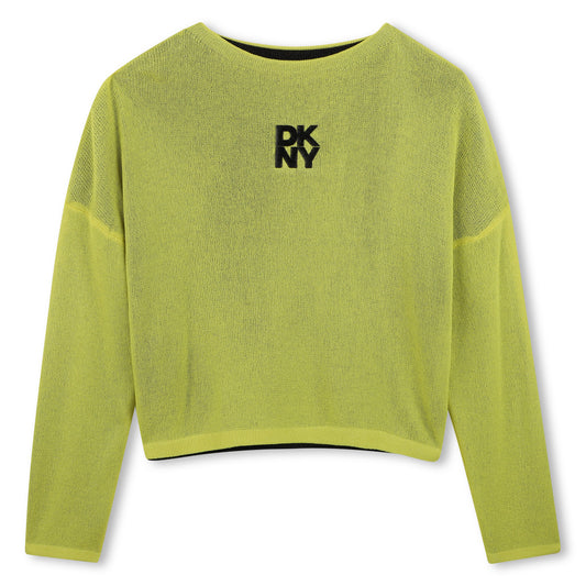Yellow and Black Reversible Sweater