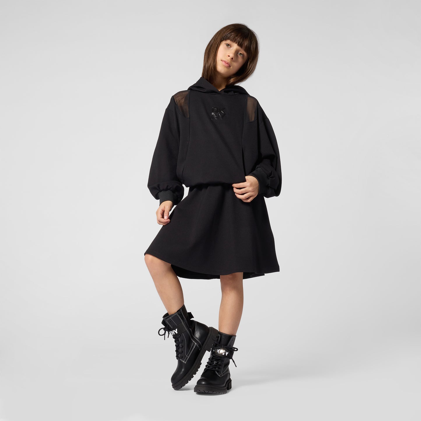 Hooded Dress Black