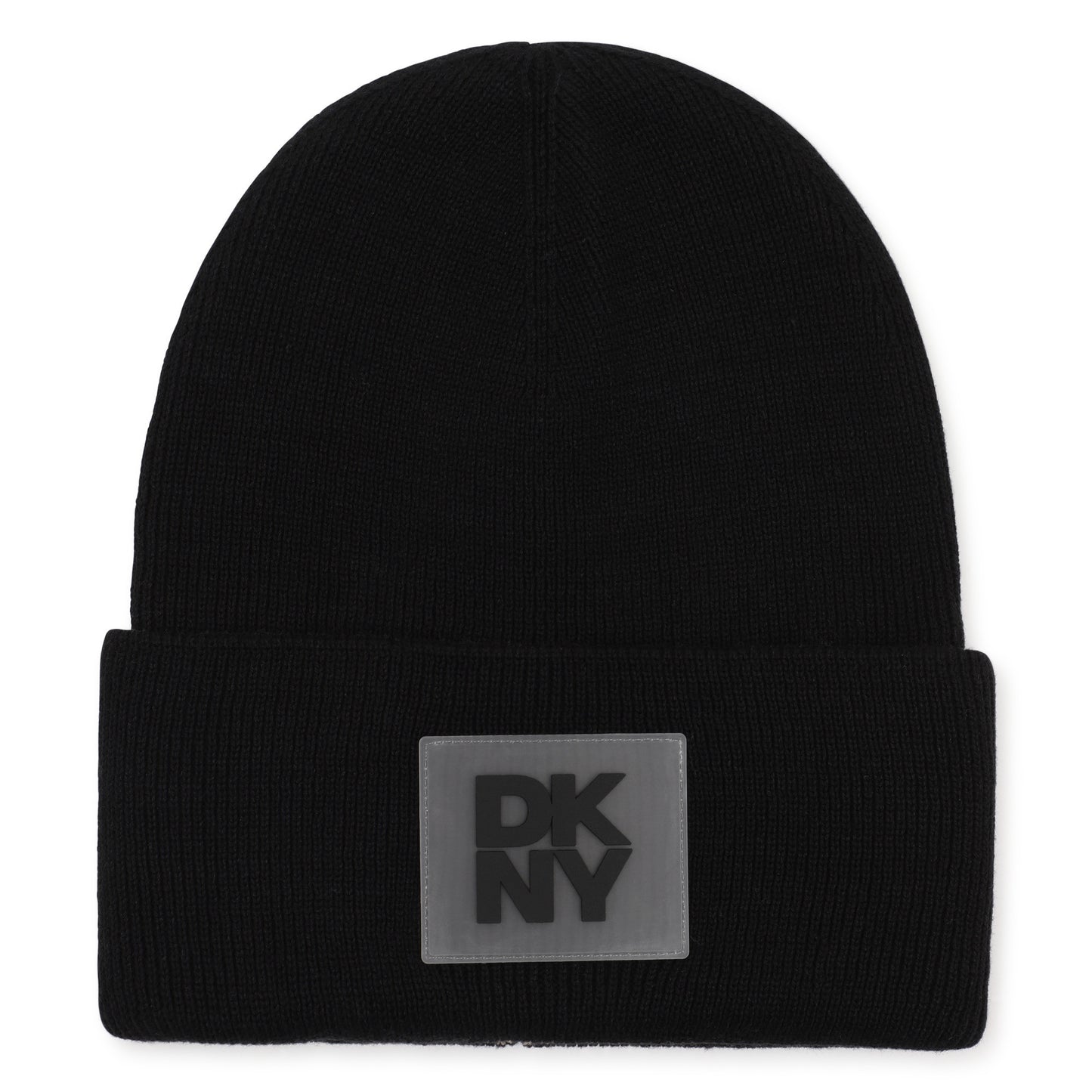Reversible Knitted Beanie Black