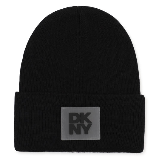 Reversible Knitted Beanie Black