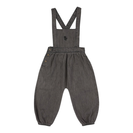 Tencel Girls Romper Grey Wash