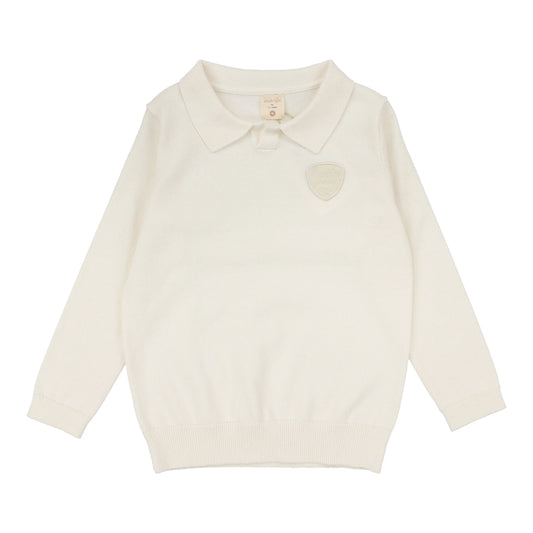 Knit Polo Cream
