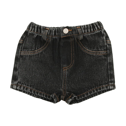 Black Denim Shorts