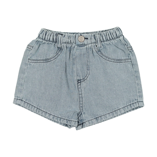 Denim Shorts- Stone Wash