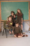 Dress With Attached Plaid Shirt (Youth) - Olive