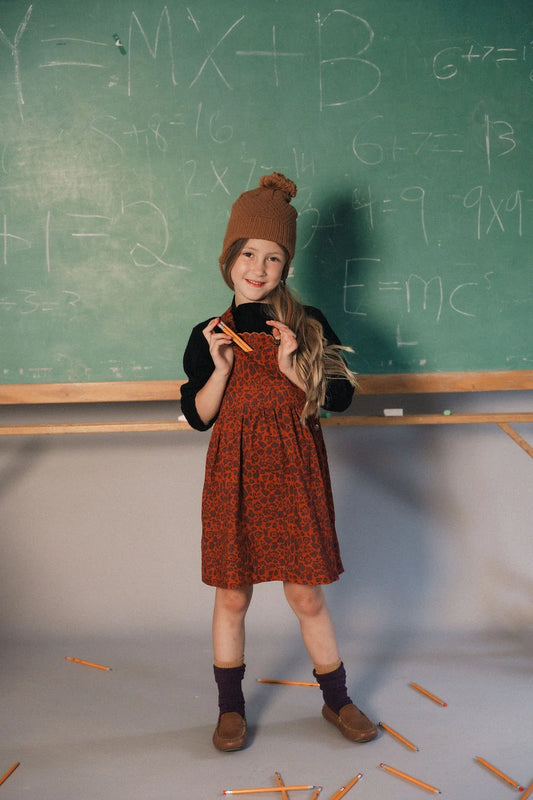 Scallop Edge Corduroy Jumper - Rust