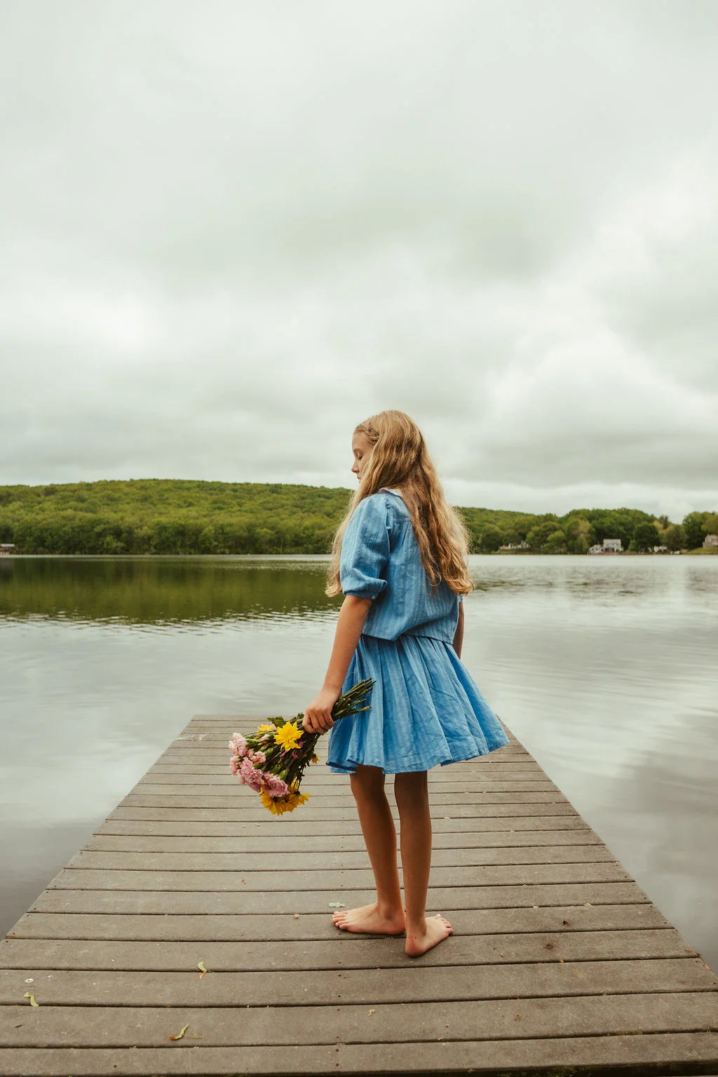 Downtown Skirt- Fresh Blue