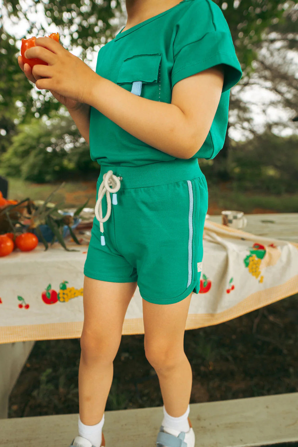 Boating Crew Boys Shorts- Electric Green