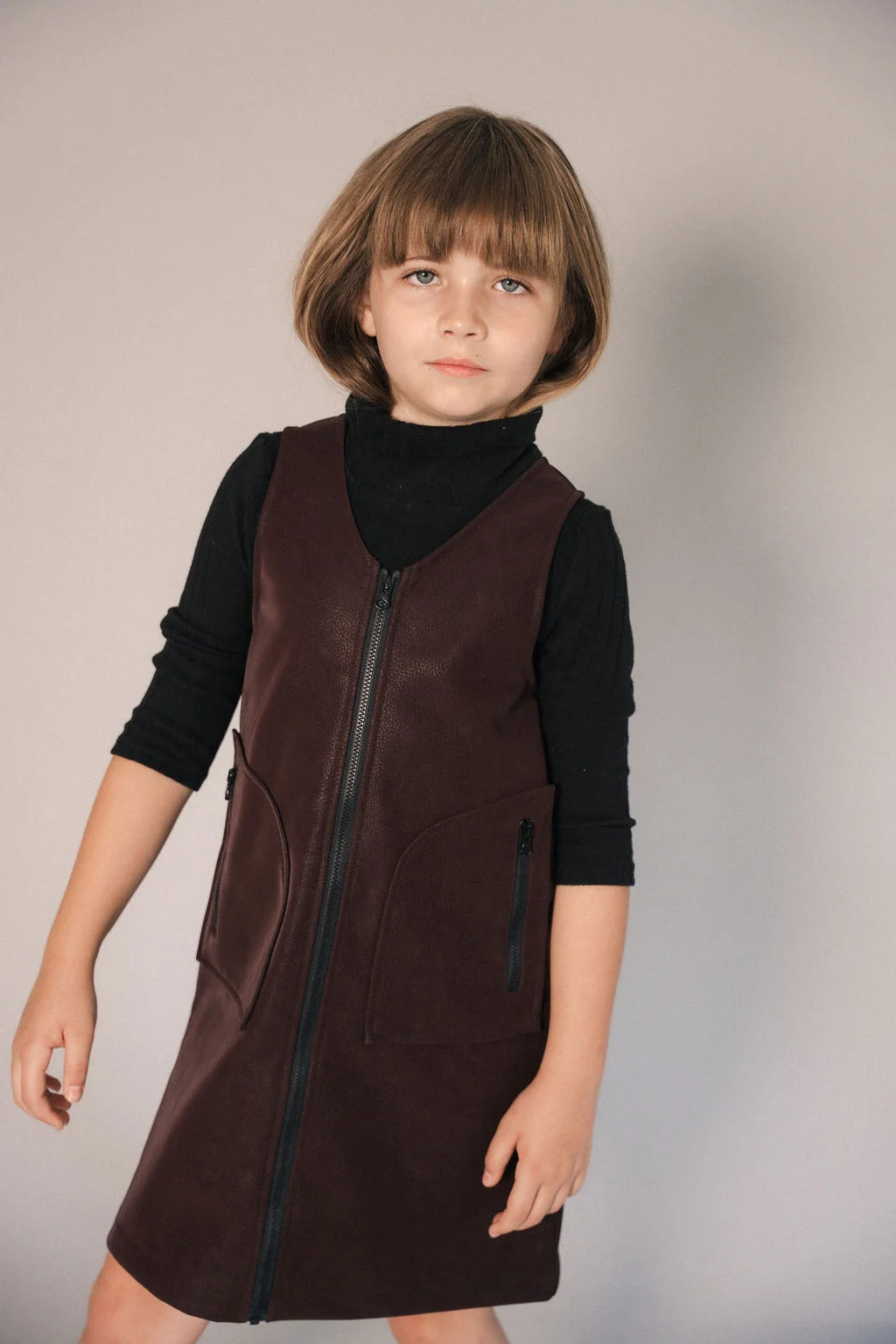 Zipper Detail Jumper - Burgundy