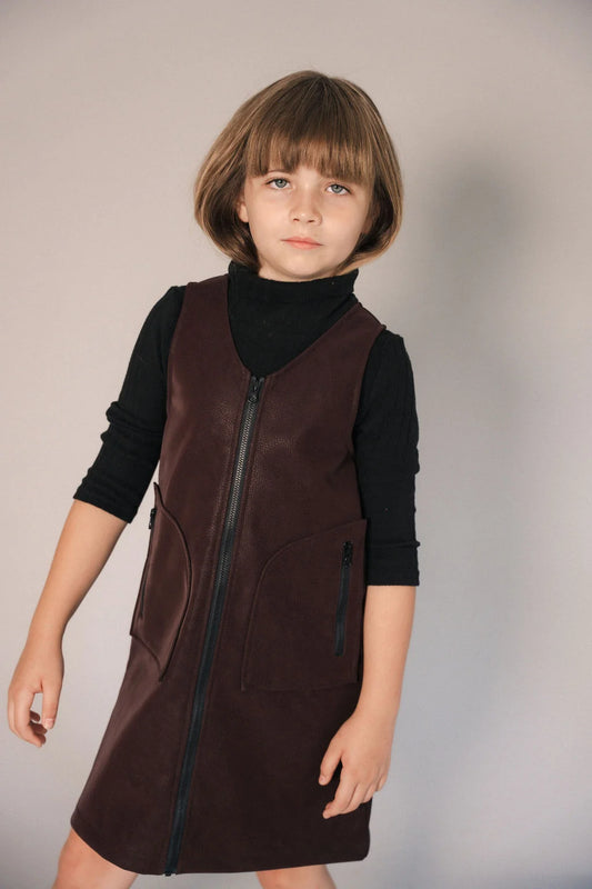 Zipper Detail Jumper - Burgundy