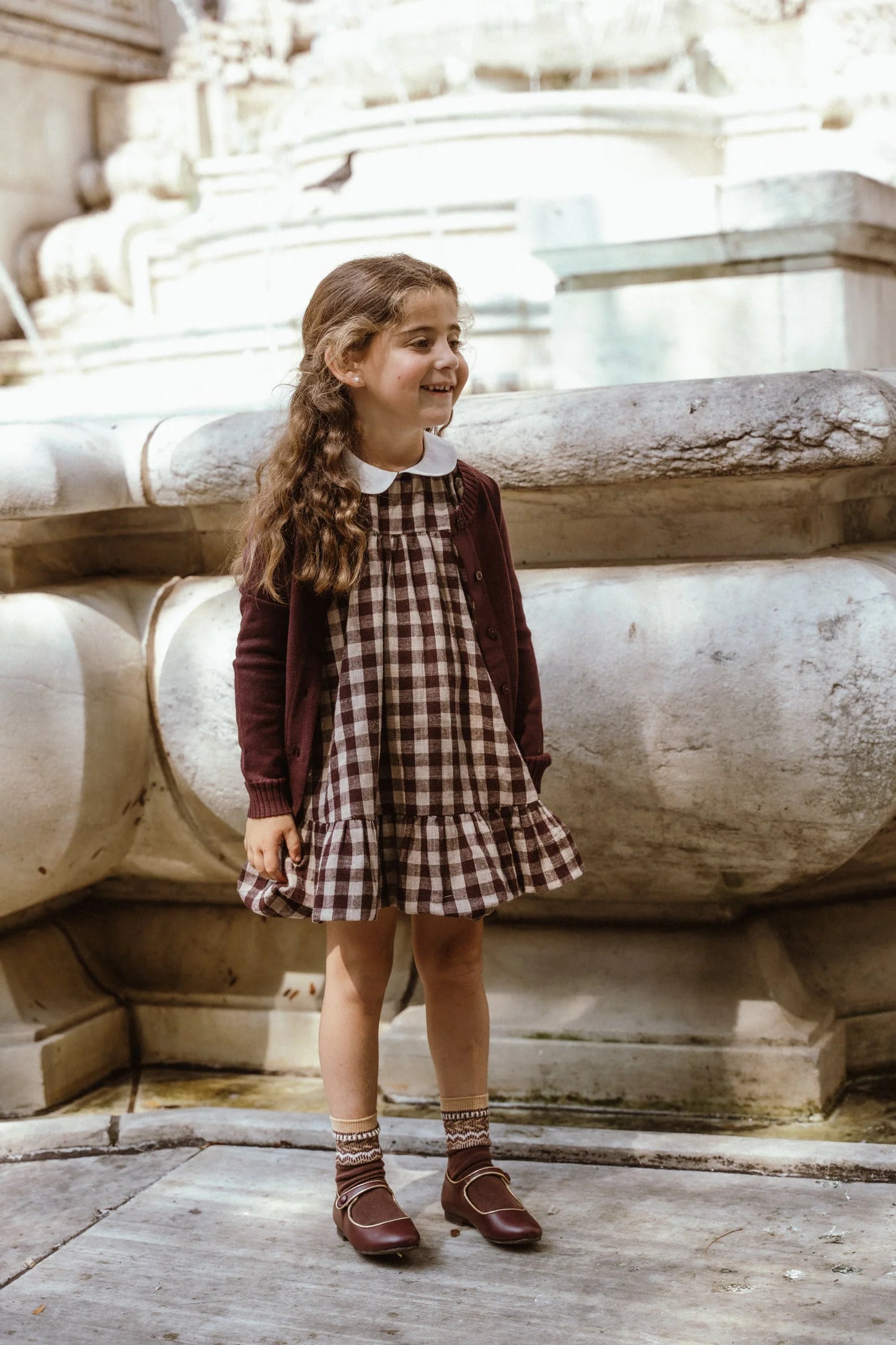 Burgundy Dress - Burgundy Plaid