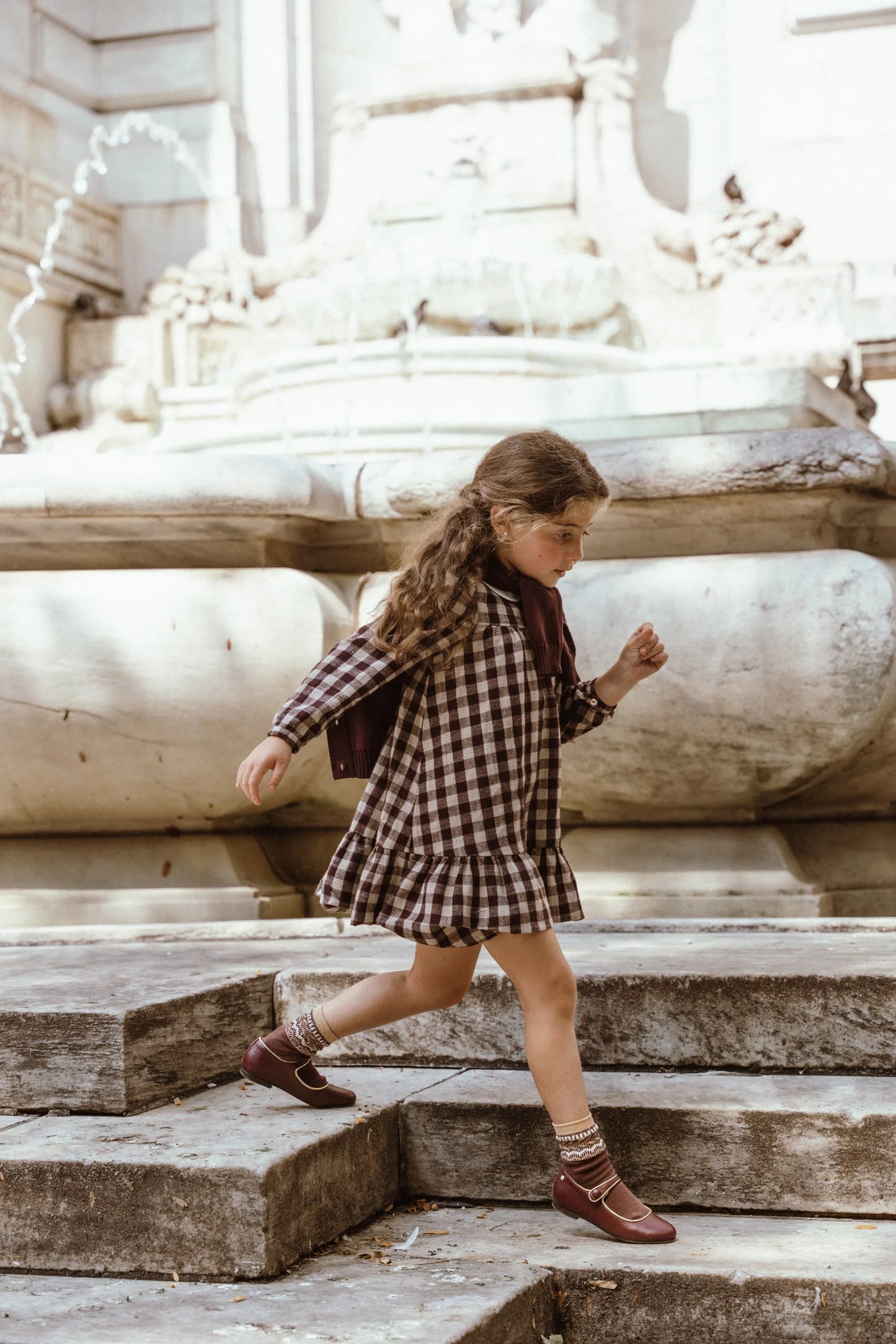 Burgundy Dress - Burgundy Plaid