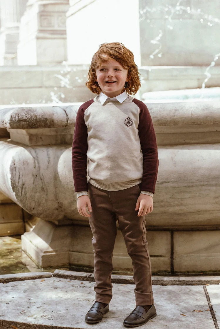 Raglan Sweater - Burgundy