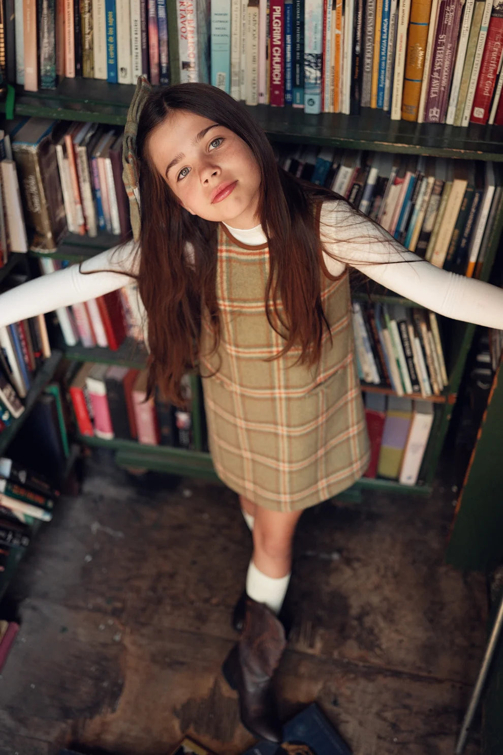 Plaid Trim Jumper