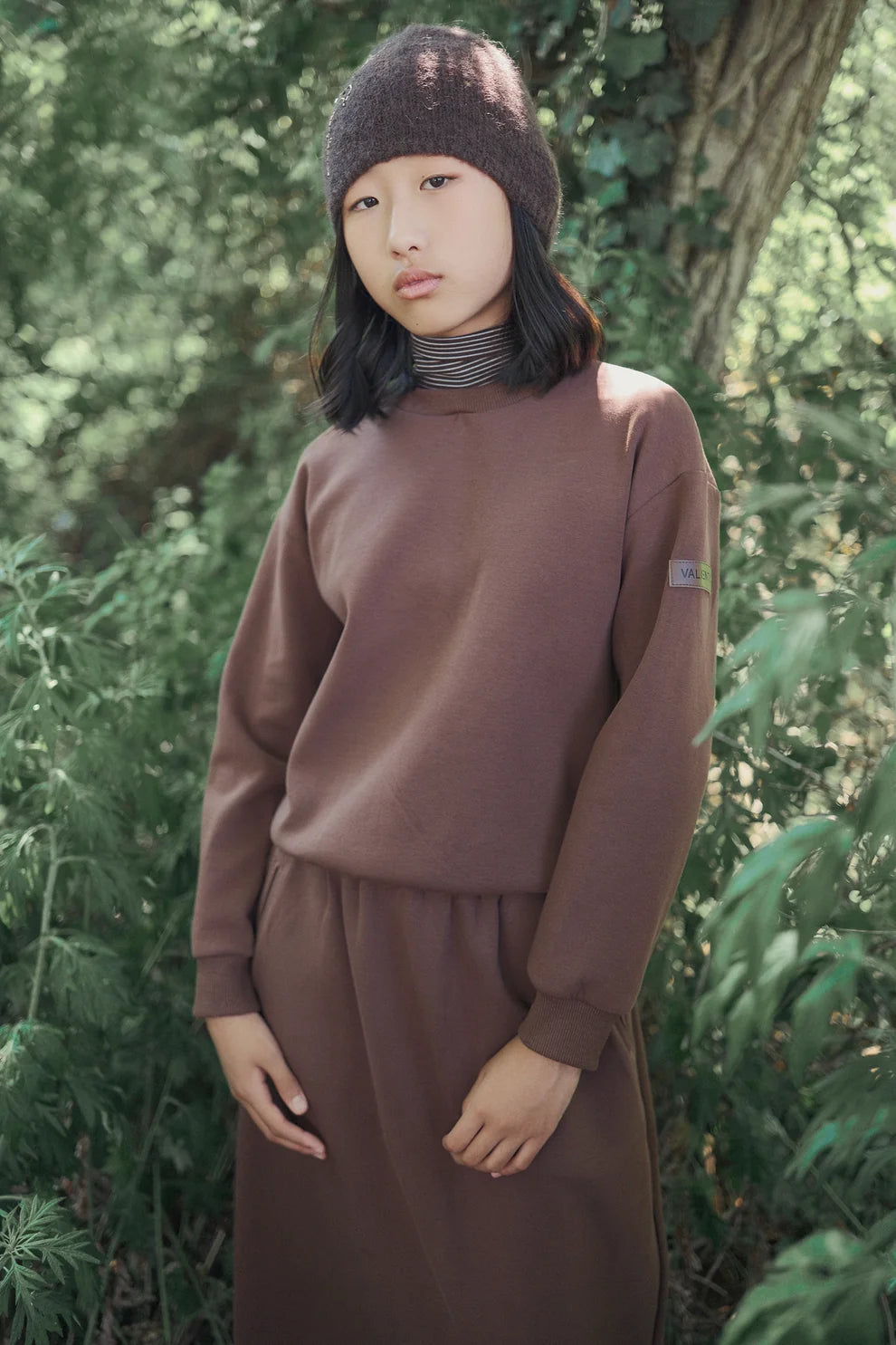 Striped Turtleneck Sweatshirt