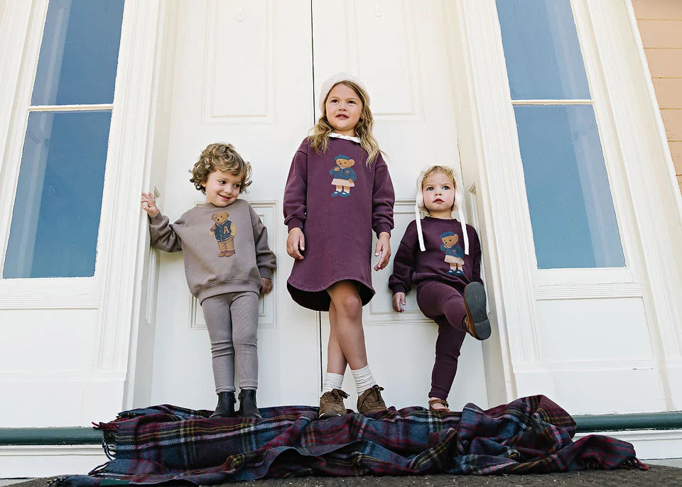 Bear Sweatshirt Dress