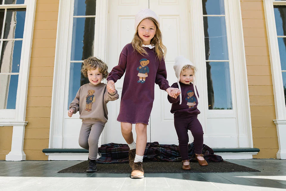 Bear Sweatshirt Dress