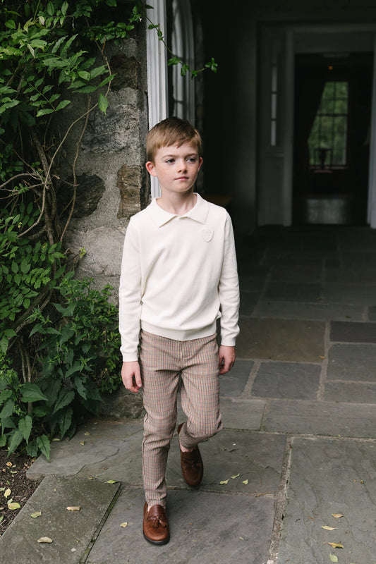 Knit Polo Cream