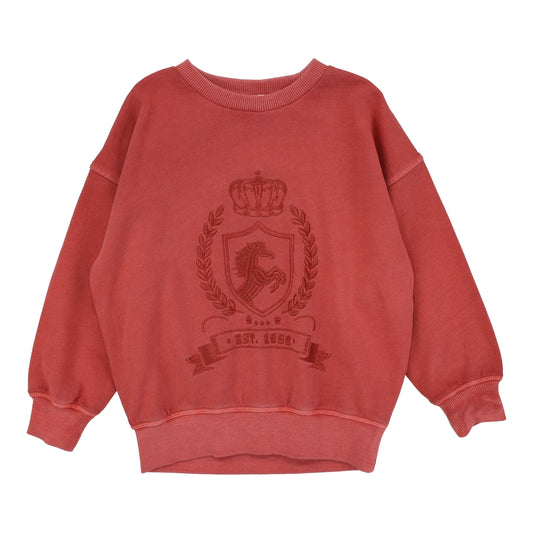 Emblem Sweatshirt- Mineral Red