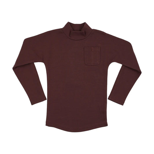 Dolman Turtleneck Washed Burgundy