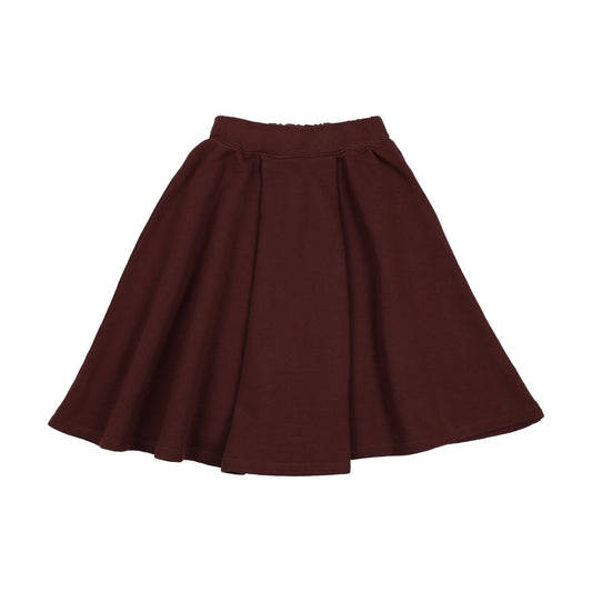 Gathered skirt Washed Burgundy