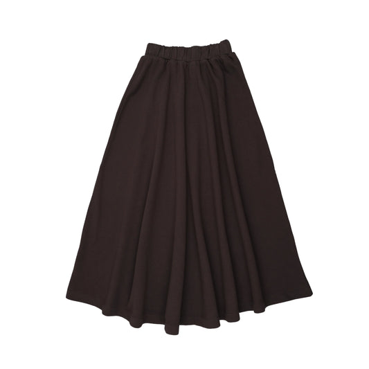 Maxi Gathered Skirt Washed Black