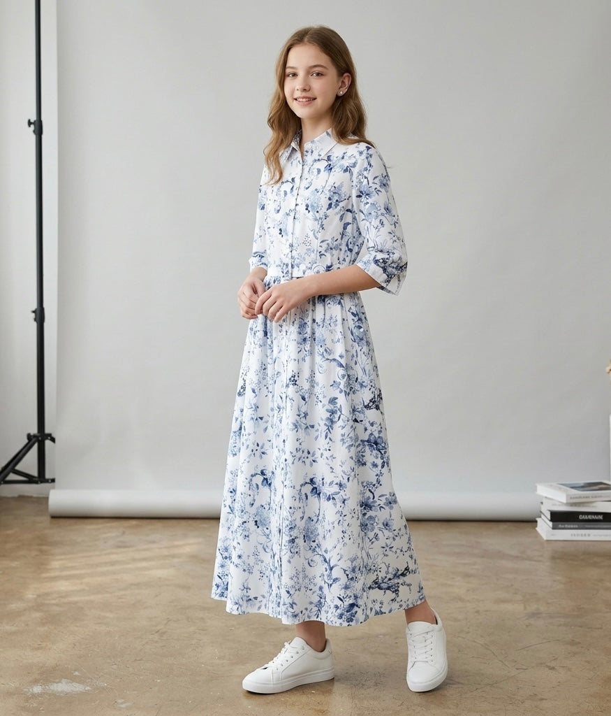 Floral Shirt Dress
