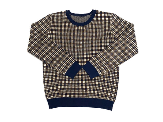 Blue Plaid Sweater