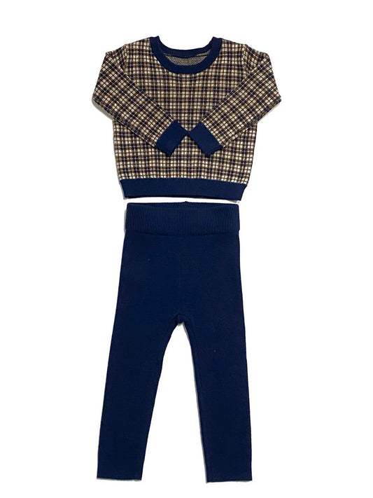 Blue Plaid Set