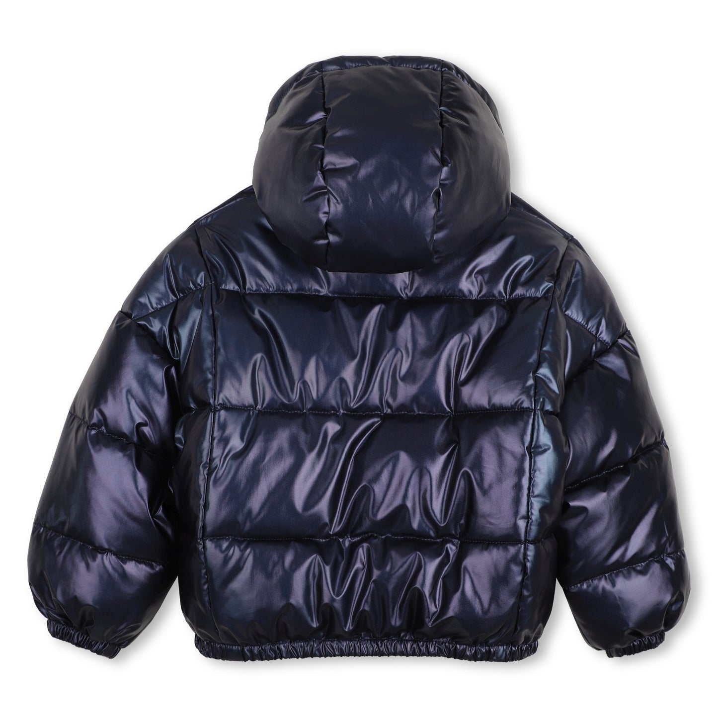 Navy Hooded Down Jacket