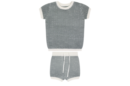 Green Stripe Rib Set