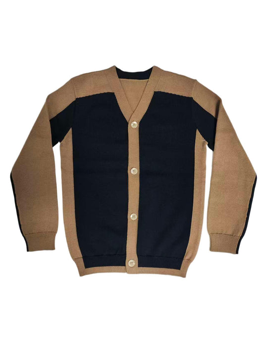 Kenny 2 Toned Cardigan - Navy