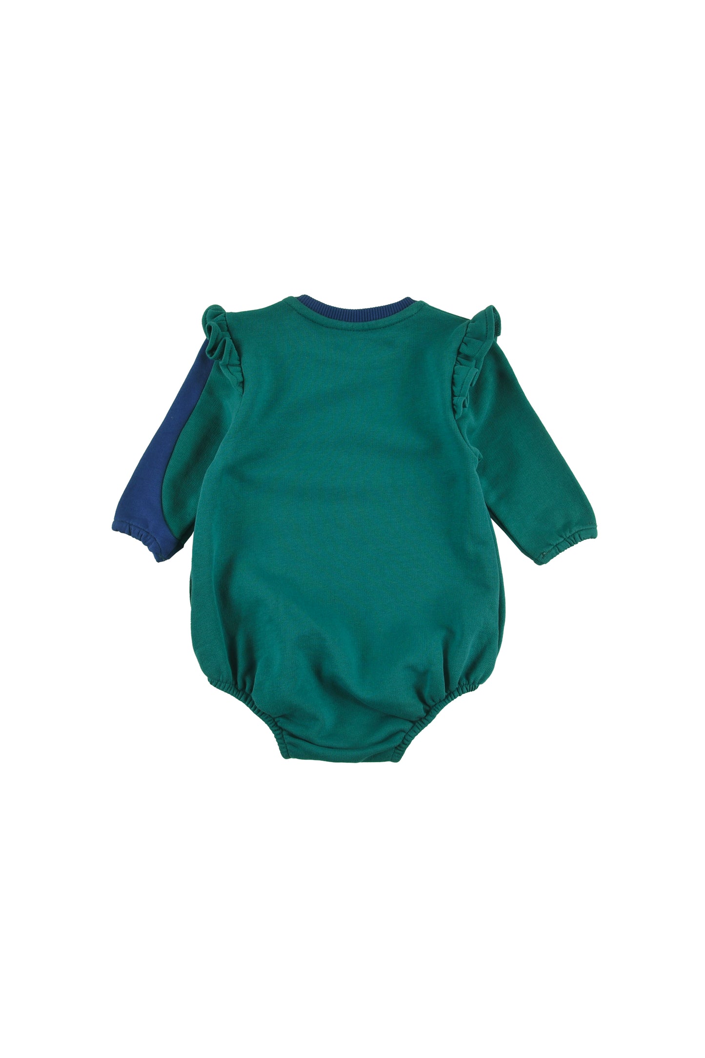 Tignes Green, Navy Baby Girl Romper