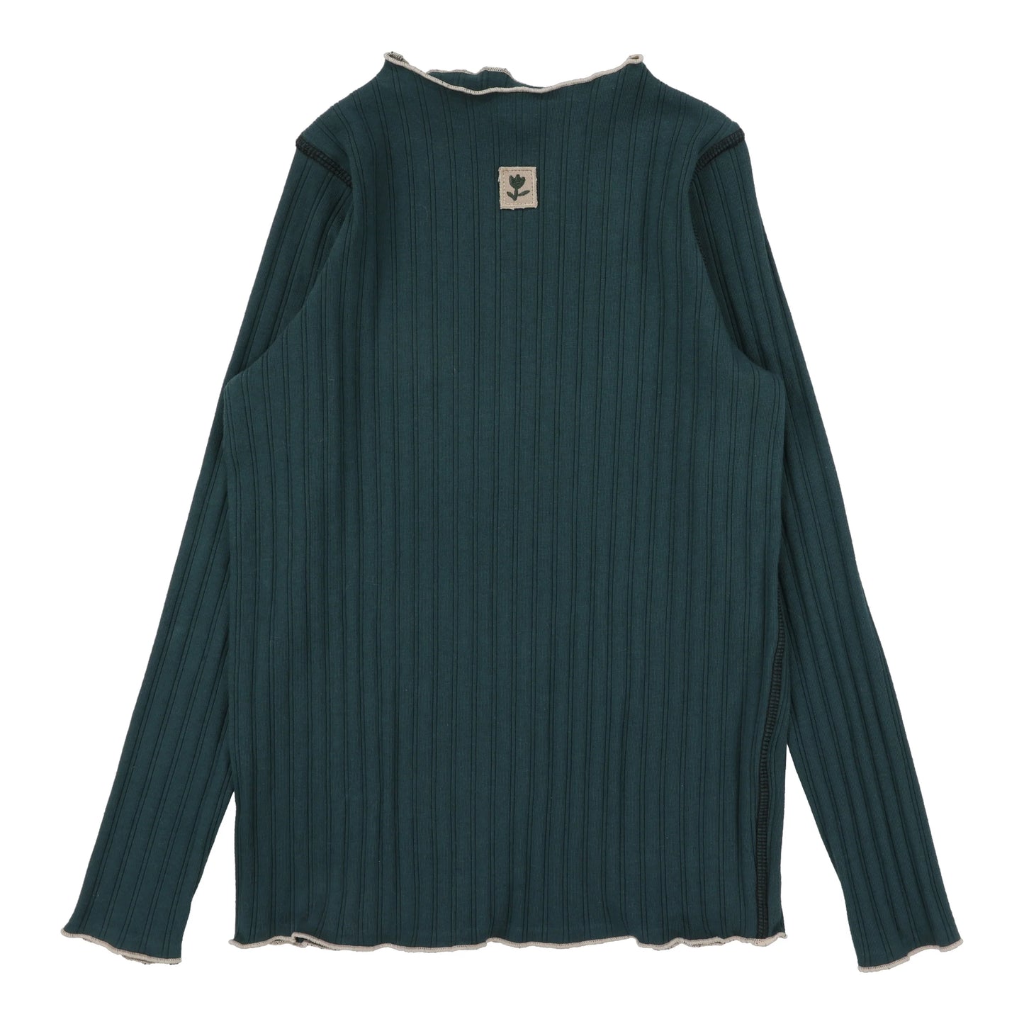 Contrast Funnel Neck Green